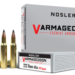 Nosler Varmageddon .222 Rem 40gr FBT 20rd
