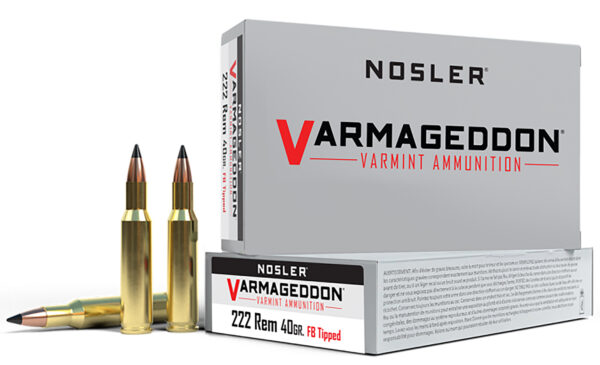 81553 Nosler Varmageddon .222 Rem 40gr FBT 20rd