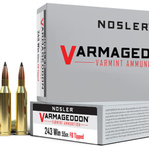 Nosler Varmageddon .243 Win 55 gr FBT – 20rd Box