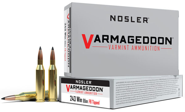 81561 Nosler Varmageddon .243 Win 55 gr FBT – 20rd Box