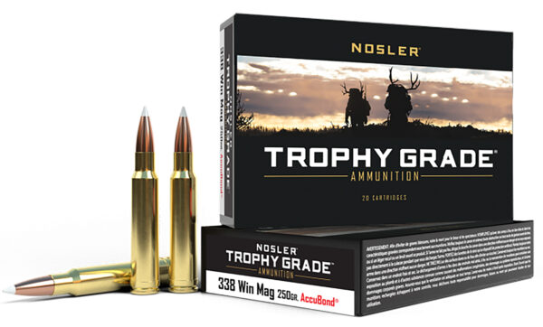 Nosler Trophy Grade .338 Win Mag 250 gr AccuBond