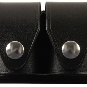 HKS 203PLBN SpeedLoader Case  Double Black Large Hytrel Belt Loop Fits S&W/Ruger/Colt/Taurus/Dan Wesson Belts 2.25″ Wide