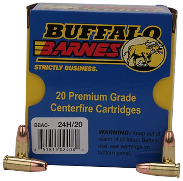 Buffalo Bore 24H20 9mmLuger +P+ 115gr Barnes TAC-XP 20rd Box