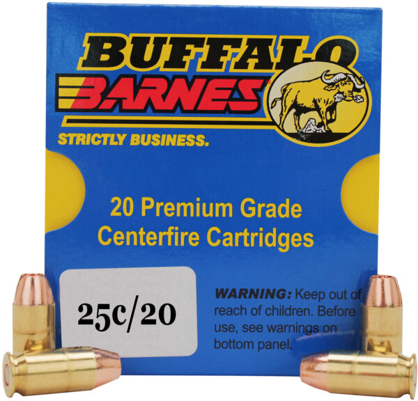 82096 Buffalo Bore Ammunition 25C20 Buffalo-Barnes Strictly Business 357Sig 125gr Barnes TAC-XP Lead Free 20 Per Box/12 Case