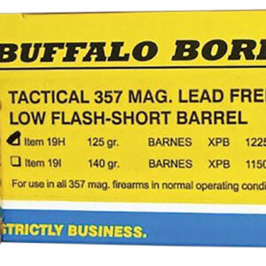 Buffalo Bore 19H20 .357 Magnum 125 gr Barnes VOR-TX – 20/Box