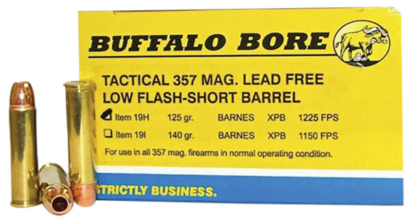 Buffalo Bore 19H20 .357 Magnum 125 gr Barnes VOR-TX – 20/Box