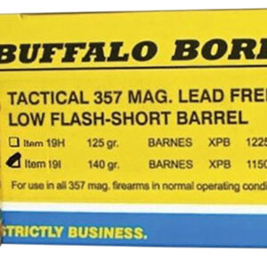 Buffalo Bore 357 Magnum 140 gr Barnes VOR-TX XPB — 20 rd Box