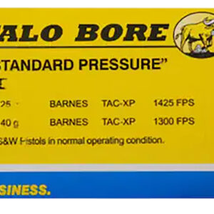 Buffalo Bore 23D20 Standard Pressure 40 S&W 125 gr Barnes TAC-XP 20/Box