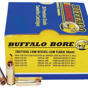 Buffalo Bore 10mm Auto 155gr Barnes TAC-XP – 20rd Box