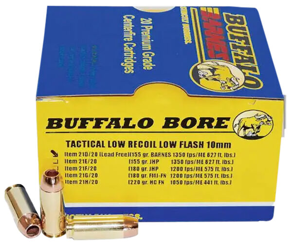 Buffalo Bore 10mm Auto 155gr Barnes TAC-XP – 20rd Box