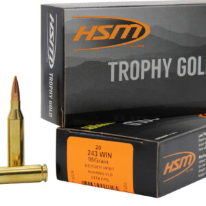 HSM Trophy Gold 243 Win 95gr Berger VLD – 20rd Box