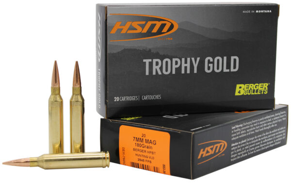 HSM Trophy Gold 7mm Rem Mag 180gr – 20rd Box