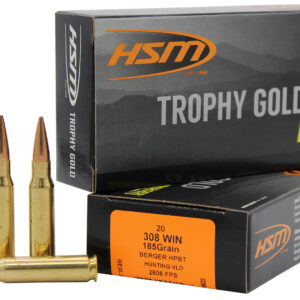 HSM Trophy Gold 308 Win 185 gr Berger VLD 20rd