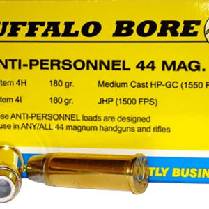 Buffalo Bore 4H20 .44 Magnum 180gr MC HP 20rd Box