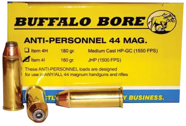 Buffalo Bore 4I20 Anti-Personnel .44 Magnum 180gr JHP