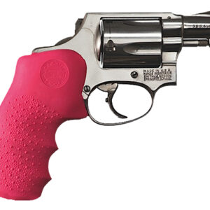 Hogue Monogrip Rubber Grip for S&W J-Frame Round Butt – Pink