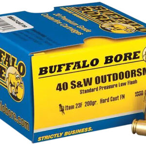Buffalo Bore Outdoorsman 40 S&W 200gr HCFN – 20rd Box
