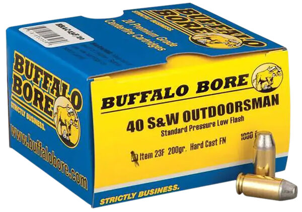 8298 Buffalo Bore Outdoorsman 40 S&W 200gr HCFN – 20rd Box