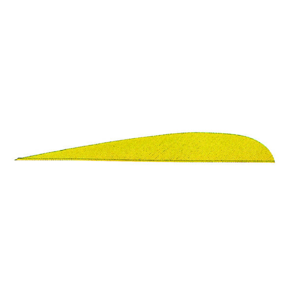 8309_1 Gateway Parabolic Feathers Neon Yellow 5 in. RW 100 pk.