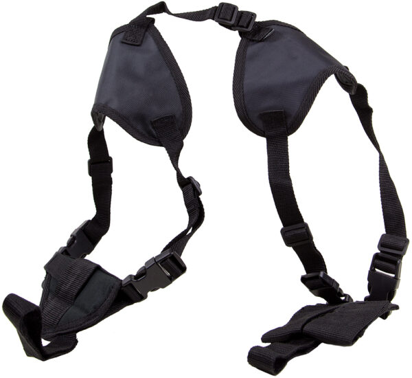 Bulldog Deluxe Shoulder Holster 2″-3″ Barrel Black Ambi