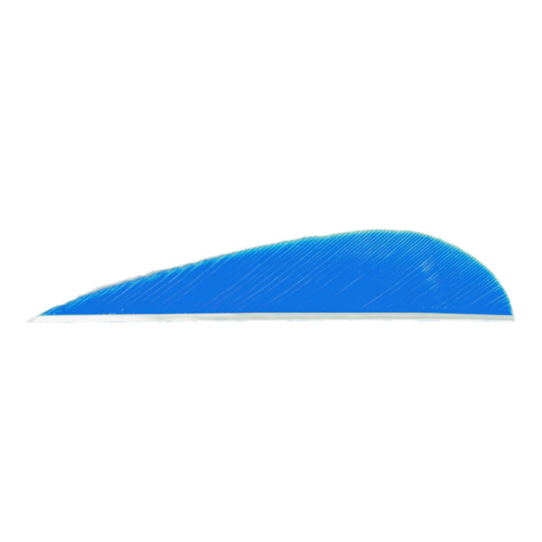 8425_1 Trueflight Parabolic Feathers Blue 3 in. RW 100 pk.