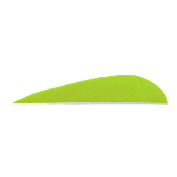 8447_1 Trueflight Parabolic Feathers Chartreuse 3 in. LW 100 pk.