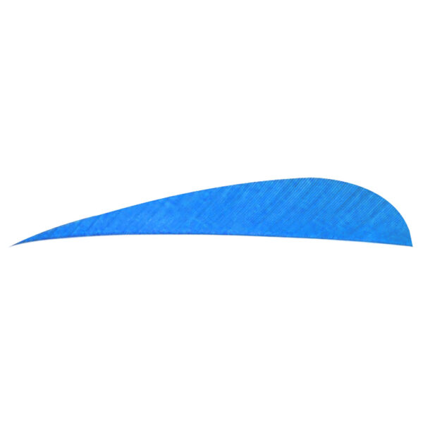 8455_1 Trueflight Parabolic Feathers Blue 4 in. RW 100 pk.