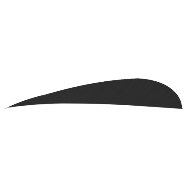 8466_1 Trueflight Parabolic Feathers Black 4 in. LW 100 pk.