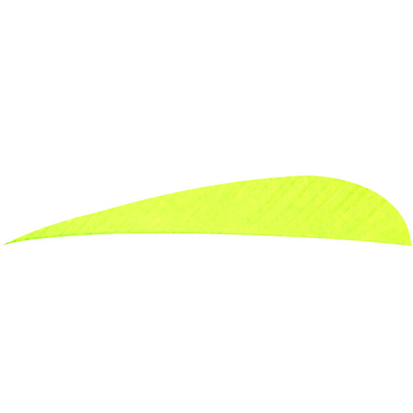 8477_1 Trueflight Parabolic Feathers Chartreuse 4 in. LW 100 pk.