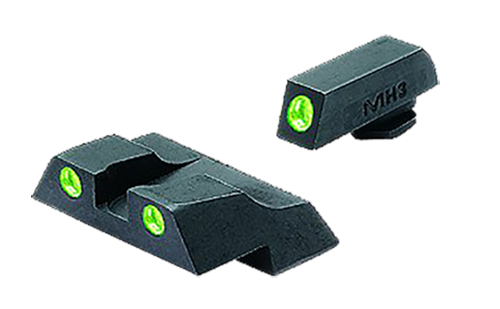 85047 Meprolight Tru-Dot Night Sights Green Tritium for Glock 26/27