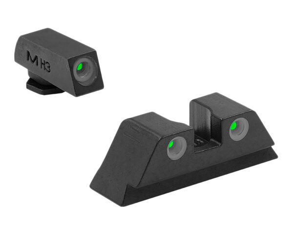 85048 MEPROLIGHT Tru-Dot Night Sights – Glock Large Frame, Green/Green