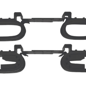 Rugged Gear 10075 Overhead Gun Rack, Black Steel, Holds 2