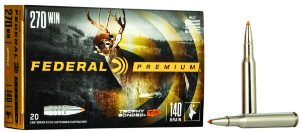 85745 Federal Premium Trophy Bonded Tip .270 Win 140gr 20rd