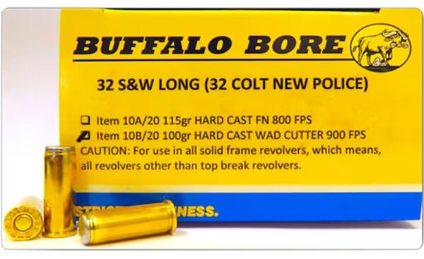 86237-6 Buffalo Bore 3I20 45 Colt 225gr Hard Cast Wadcutter – 20rd
