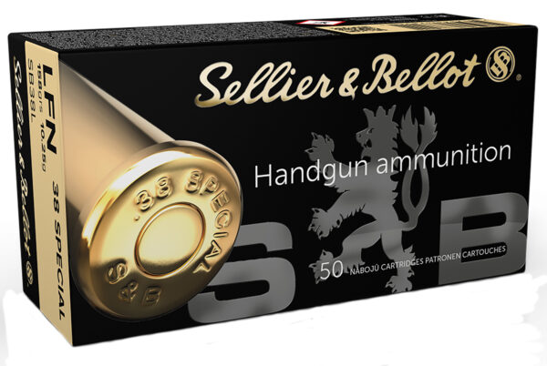 Pistol and revolver cartridges Sellier & Bellot SB38L .38 Special 158gr LFN 50rd