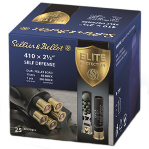 Sellier & Bellot SB410SDA Self Defense  410Gauge 2.50″ 15 Pellets 1/2oz 000Buck Shot 25 Box/20 Case