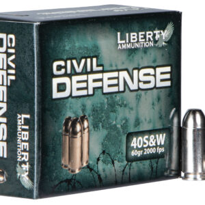 Liberty Civil Defense .40 S&W 60gr HP 20rd Box