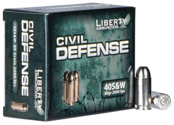 86375 Liberty Civil Defense .40 S&W 60gr HP 20rd Box