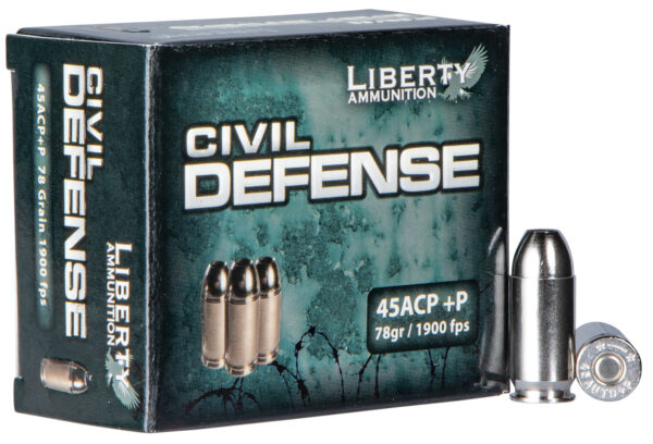 86376 Liberty Civil Defense .45 ACP +P 78 gr 20rd Box