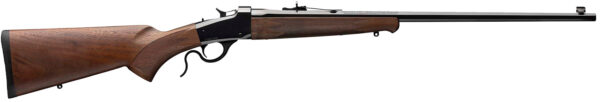 Winchester Guns 524100104 Model 1885 Low Wall Hunter 22 WMR 1rd 24″ Octagon Barrel Brushed Polish Blued Rec Satin Walnut Fixed Pistol Grip Stock Right Hand (Full Size)