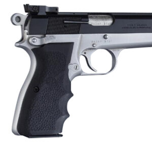 Hogue Rubber Grip Finger Grooves Browning Hi-Power Black