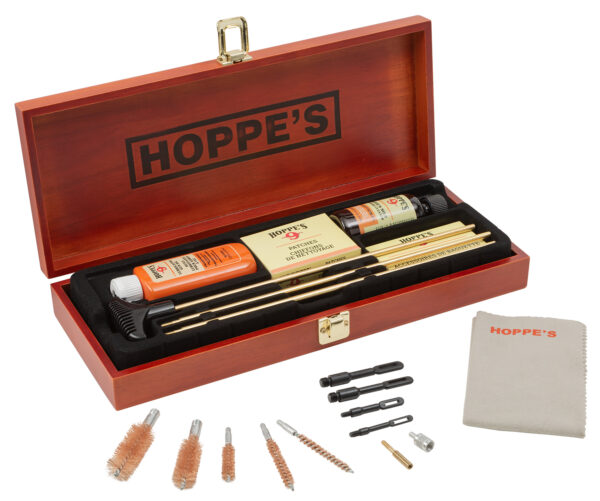 Hoppes Deluxe Gun Cleaning Kit – Wood Case