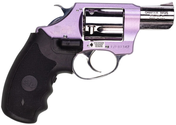 87483 Charter Arms Chic Lady .38 Special 2″ 5rd Lavender Laser Grip