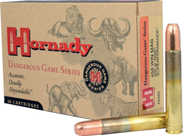 Hornady Dangerous Game .458 Win Mag 500 gr DGS – 20/Box