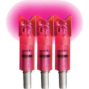 Lumenok Crossbow Nocks Pink Moon Gold Tip 3 pk.