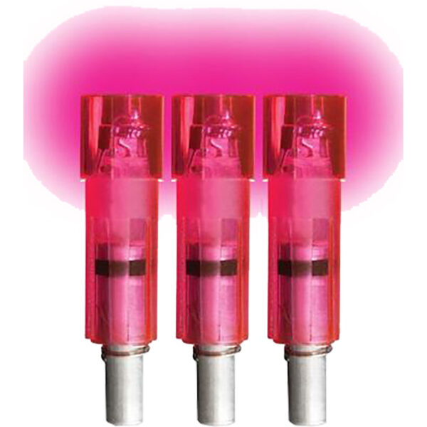 88100_1 Lumenok Crossbow Nocks Pink Flat Excalibur 3 pk.