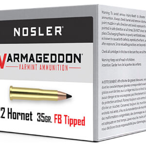 Nosler Varmageddon .22 Hornet 35gr FBT Ammunition