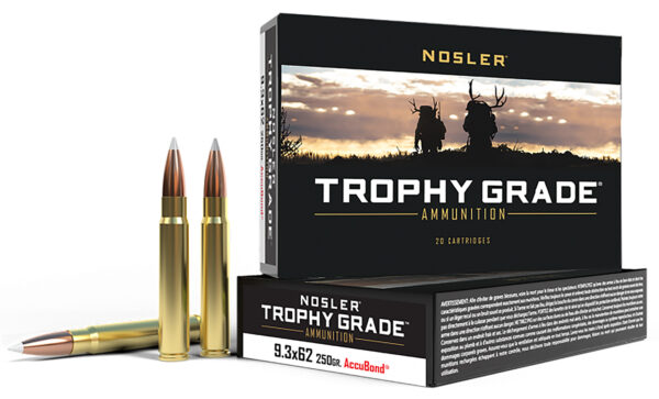 88236 Nosler Trophy Grade 9.3×62 Mauser 250gr AccuBond — 20rd Box
