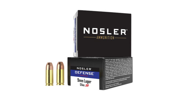88261 Nosler 9mm Luger +P 124 gr Bonded JHP – 20rd