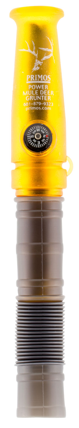 8853 Primos Power Mule Deer Grunter Double-Reed Call, Black/Gold